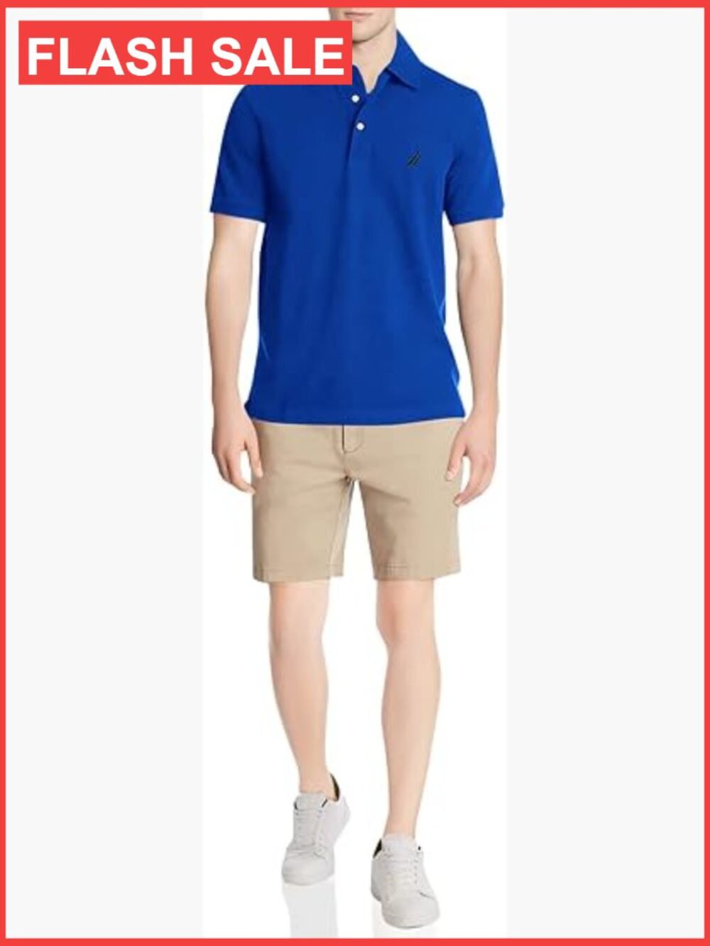 Men's Stretch Cotton Pique Polo Shirt Short Sleeve Classic Fit